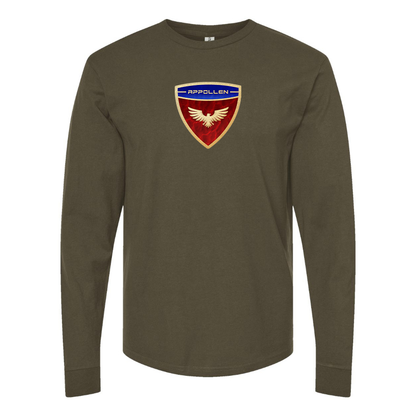 Men's Appollen Logo Cotton Long Sleeve T-Shirt