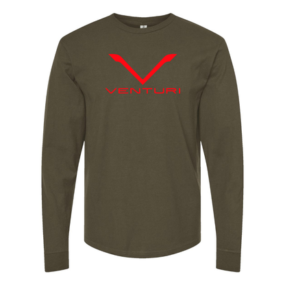 Men's Venturi Logo Cotton Long Sleeve T-Shirt