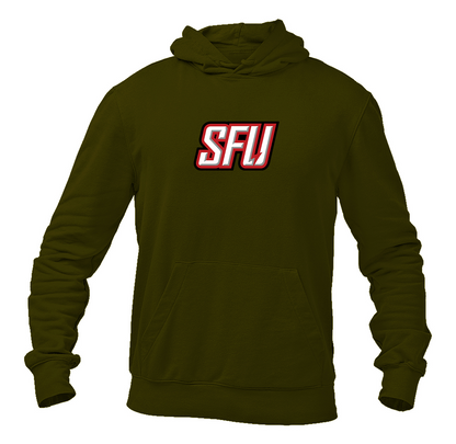 Men's Saint Francis Red Flash Logo Gildan  Heavy Blend Hooded Sweatshirt
