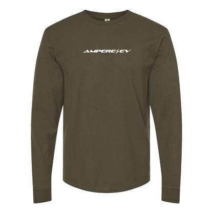 Men's Ampere  Logo Cotton Long Sleeve T-Shirt