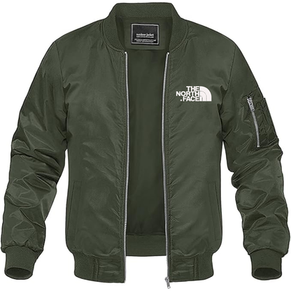 Men's The North Face Black Logo white Lightweight Bomber Jacket Windbreaker Softshell Varsity Jacket Coat