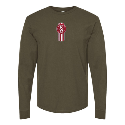 Men's Kenworth Logo Cotton Long Sleeve T-Shirt