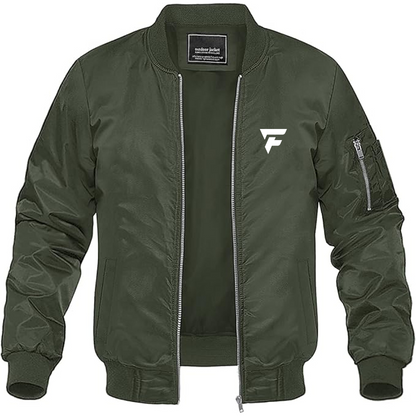 Men's Fittipaldi Logo Lightweight Bomber Jacket Windbreaker Softshell Varsity Jacket Coat