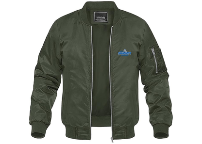 Men's The Summit League Lightweight Bomber Jacket Windbreaker Softshell Varsity Jacket Coat