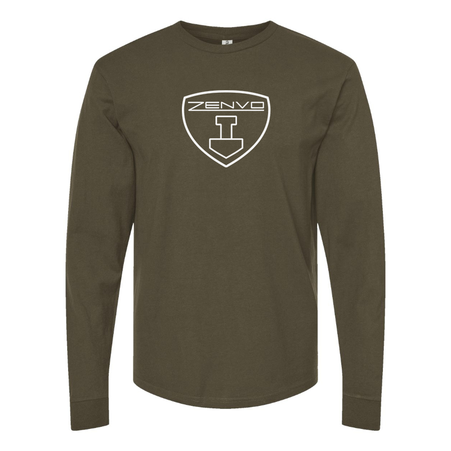 Men's Zenvo  Logo Cotton Long Sleeve T-Shirt
