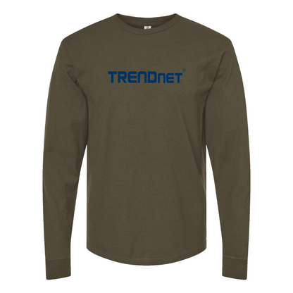 Men's TRENDnet Logo Cotton Long Sleeve T-Shirt