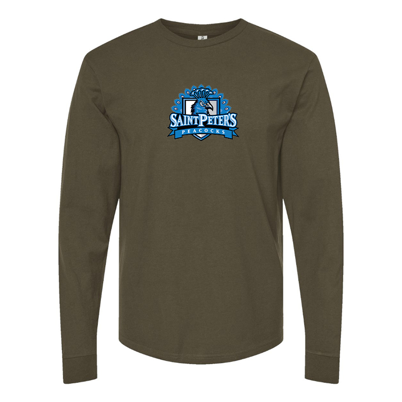 Men's Saint Peters Peacocks Logo Long Sleeve T-Shirt