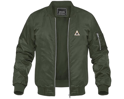 Men's Hansa Logo Lightweight Bomber Jacket Windbreaker Softshell Varsity Jacket Coat