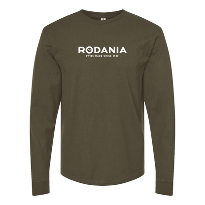 Men's  Rodania Logo  Cotton Long Sleeve T-Shirt