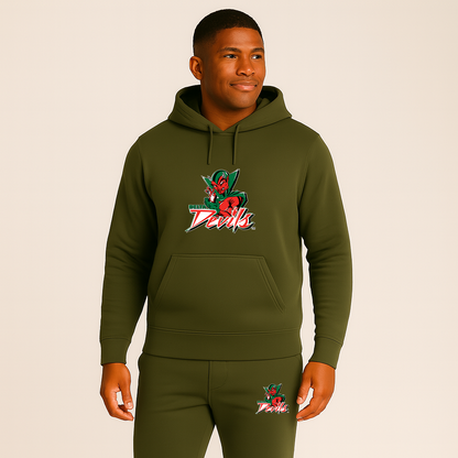 Men's MVSU Delta Devils Logo Hoodie Joggers Set