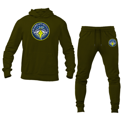 Men's Columbia Fireflies Logo Hoodie Joggers Set