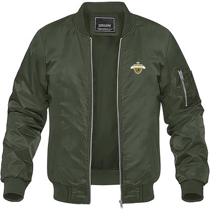 Men's   Aaglander Logo Lightweight Bomber Jacket Windbreaker Softshell Varsity Jacket Coat