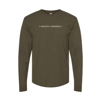 Men's Carolina Herrera Logo Long Sleeve T-Shirt