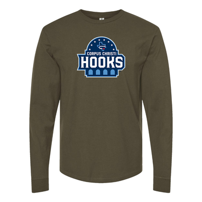 Men's Corpus Christi Hooks Logo Cotton Long Sleeve T-Shirt