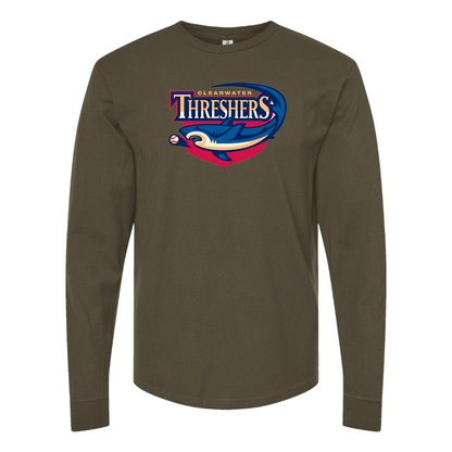 Men's Clearwater Threshers Logo Cotton Long Sleeve T-Shirt