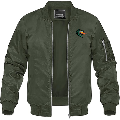 Men's UAB Blazers Lightweight Bomber Jacket - Army Green