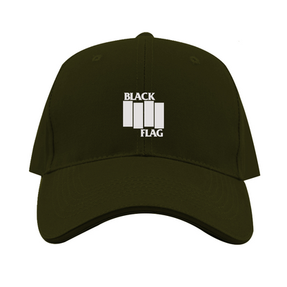 Black Flag Logo  Dad Baseball Cap Hat