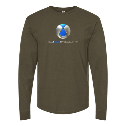 Men's Denza Logo Cotton Long Sleeve T-Shirt