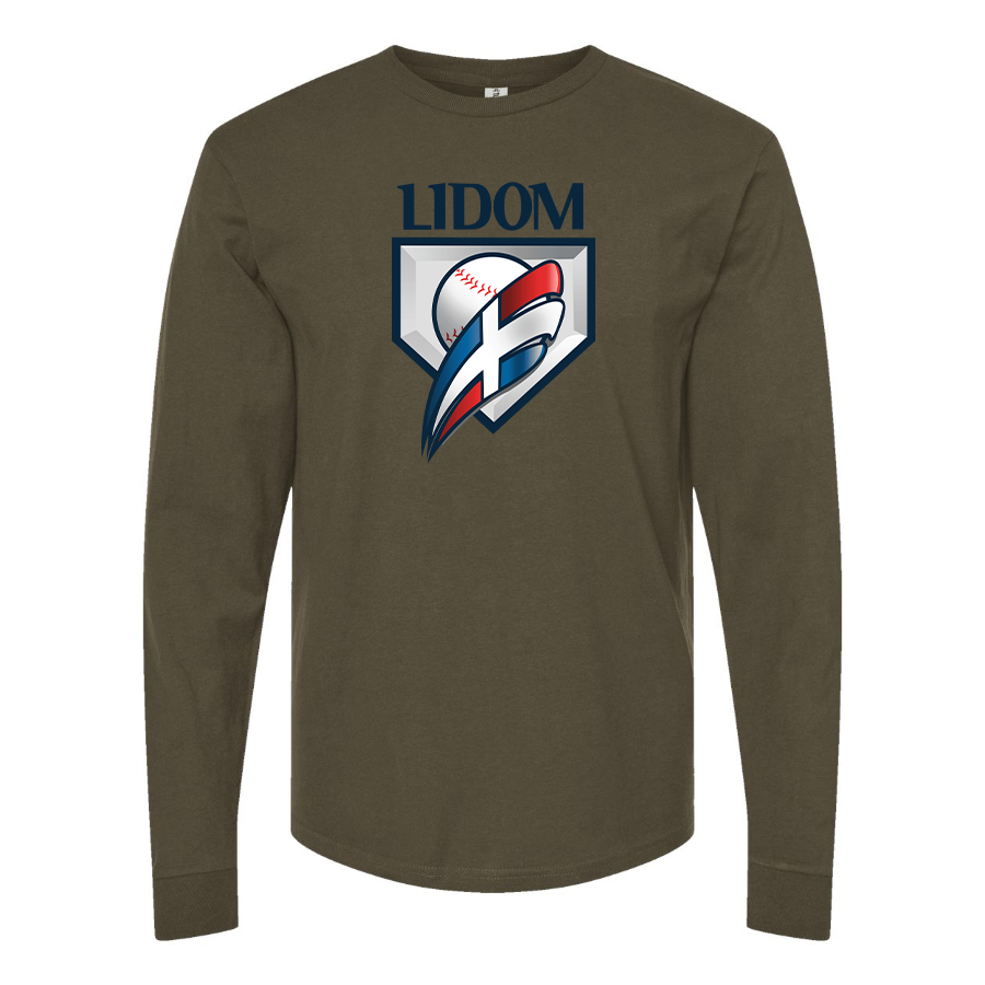 Men's  Lidom Logo Cotton Long Sleeve T-Shirt