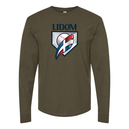 Men's  Lidom Logo Cotton Long Sleeve T-Shirt