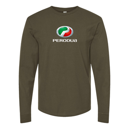 Men's Perodua Logo Cotton Long Sleeve T-Shirt