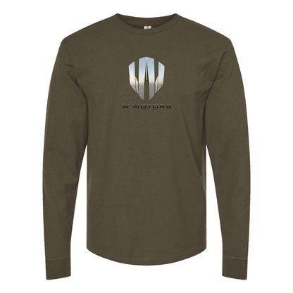 Men's W Motors Logo  Cotton Long Sleeve T-Shirt