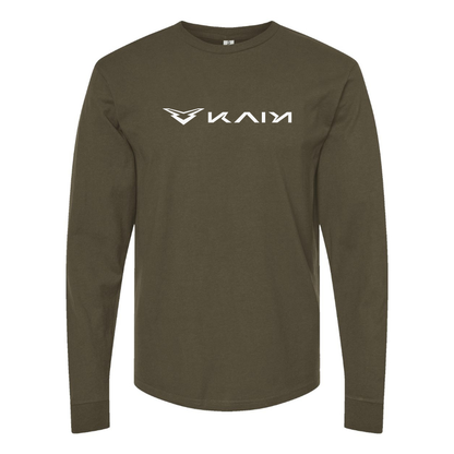 Men's Kaiyi  Logo Cotton Long Sleeve T-Shirt