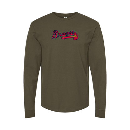 Men's Atlanta Braves Logo Long Sleeve T-Shirt