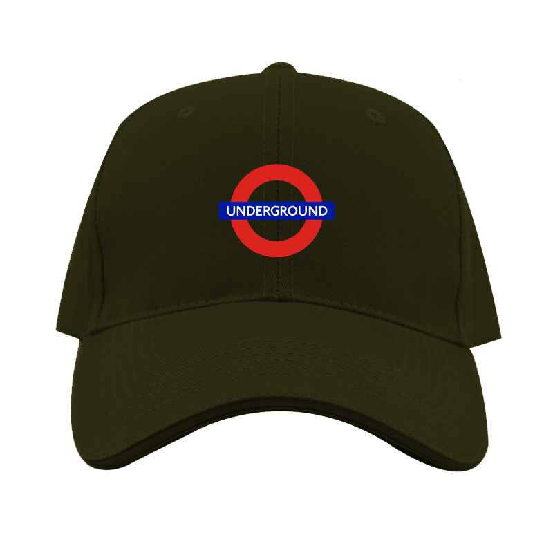 London Tube Logo  Dad Baseball Cap Hat