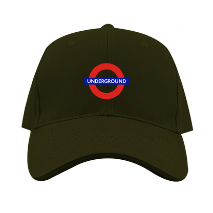 London Tube Logo  Dad Baseball Cap Hat