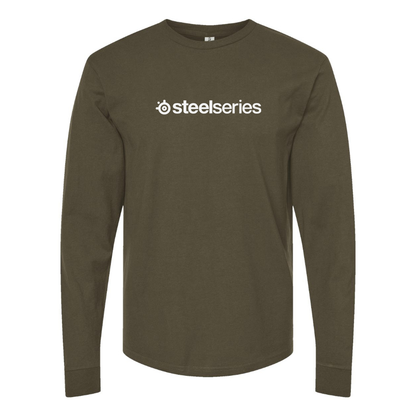 Men's Steelseries Logo Cotton Long Sleeve T-Shirt