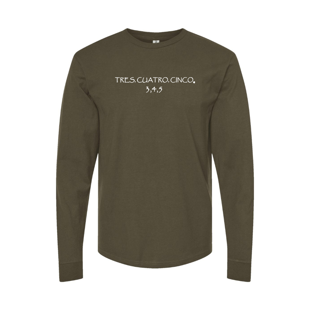 Men's Tres Cuatro Cinco Logo Long Sleeve T-Shirt