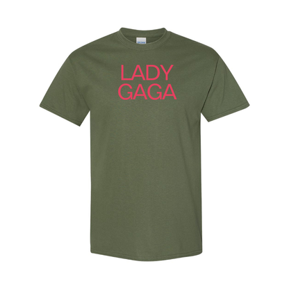 Men's Lady Gaga Logo Cotton T-Shirt