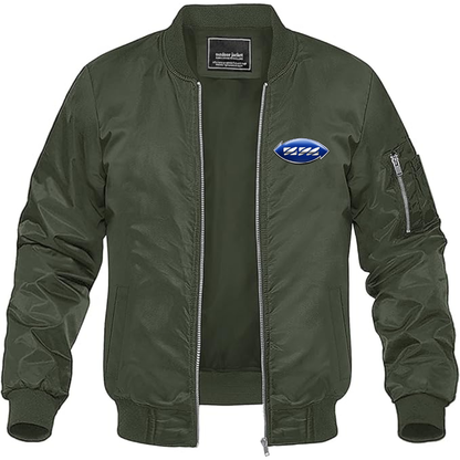 Men's Izh Logo Lightweight Bomber Jacket Windbreaker Softshell Varsity Jacket Coat