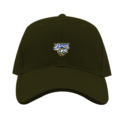 Burlington Bees   Logo  Dad Baseball Cap Hat