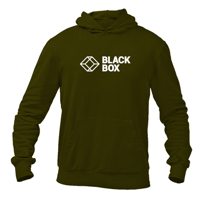 Men's Black Box Logo Pullover Hoodie