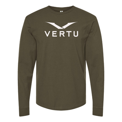 Men's Vertu Logo Cotton Long Sleeve T-Shirt