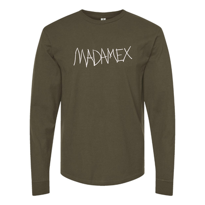 Men's Madonna  Logo Cotton Long Sleeve T-Shirt