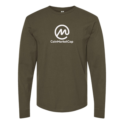 Men's CoinMarketCap Logo Cotton Long Sleeve T-Shirt