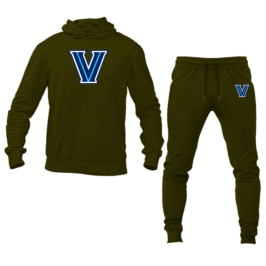 Men's Villanova Wildcats Logo Hoodie Joggers Set