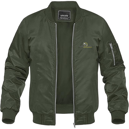 Men's Bellier Automobiles Logo Lightweight Bomber Jacket Windbreaker Softshell Varsity Jacket Coat