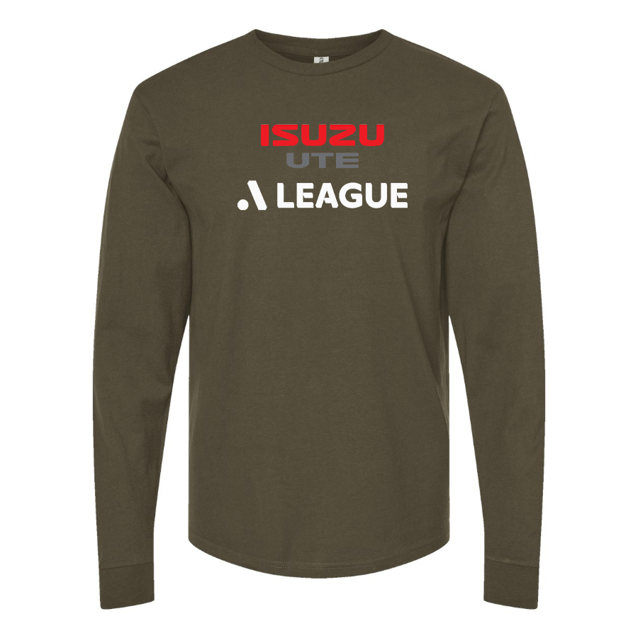 Men's  A League Logo Cotton Long Sleeve T-Shirt