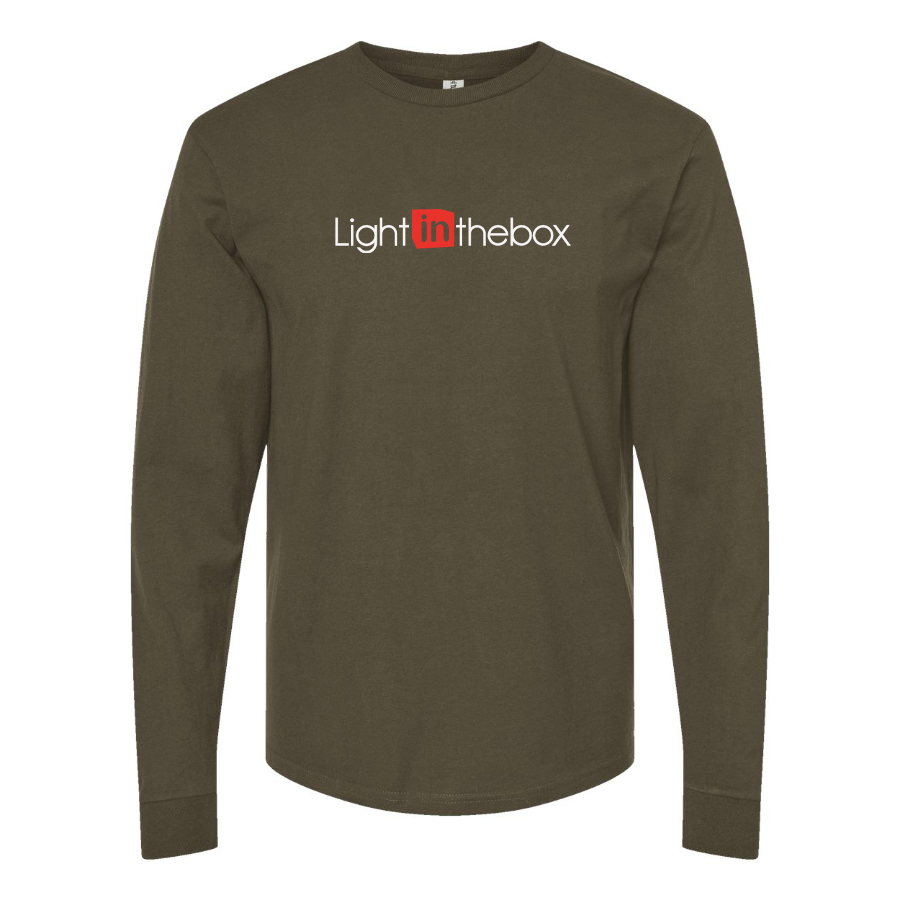 Men's Lightinthebox  Logo Cotton Long Sleeve T-Shirt