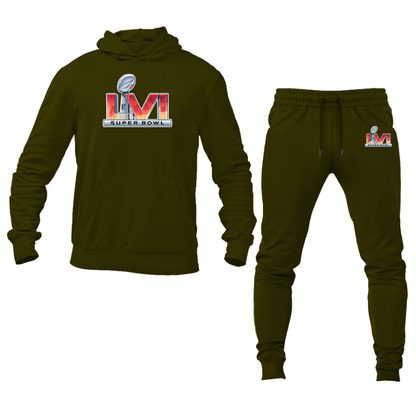 Men's Superbowl LVI Logo Hoodie Joggers Set