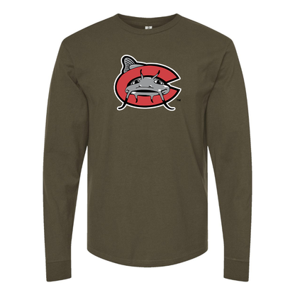 Men's Carolina Mudcats Logo Cotton Long Sleeve T-Shirt