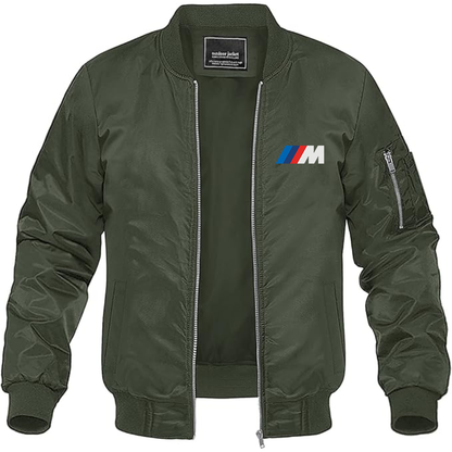 BMW M Logo Lightweight Bomber Jacket Windbreaker Softshell Varsity Jacket Coat (Copy)