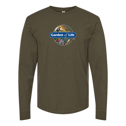Men's Garden of Life Logo Cotton Long Sleeve T-Shirt