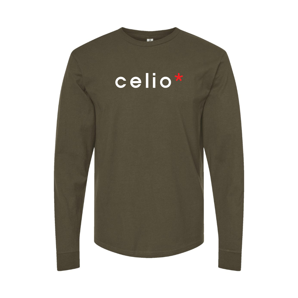 Men's Celio Logo Long Sleeve T-Shirt