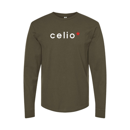 Men's Celio Logo Long Sleeve T-Shirt