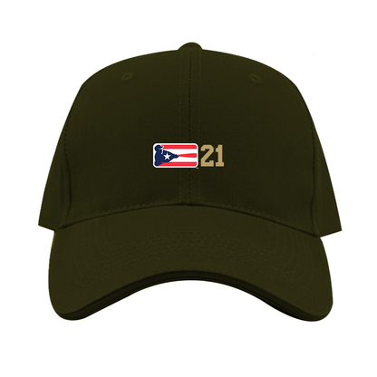 Liga de Beisbol Profesional Roberto Clemente Logo  Dad Baseball Cap Hat
